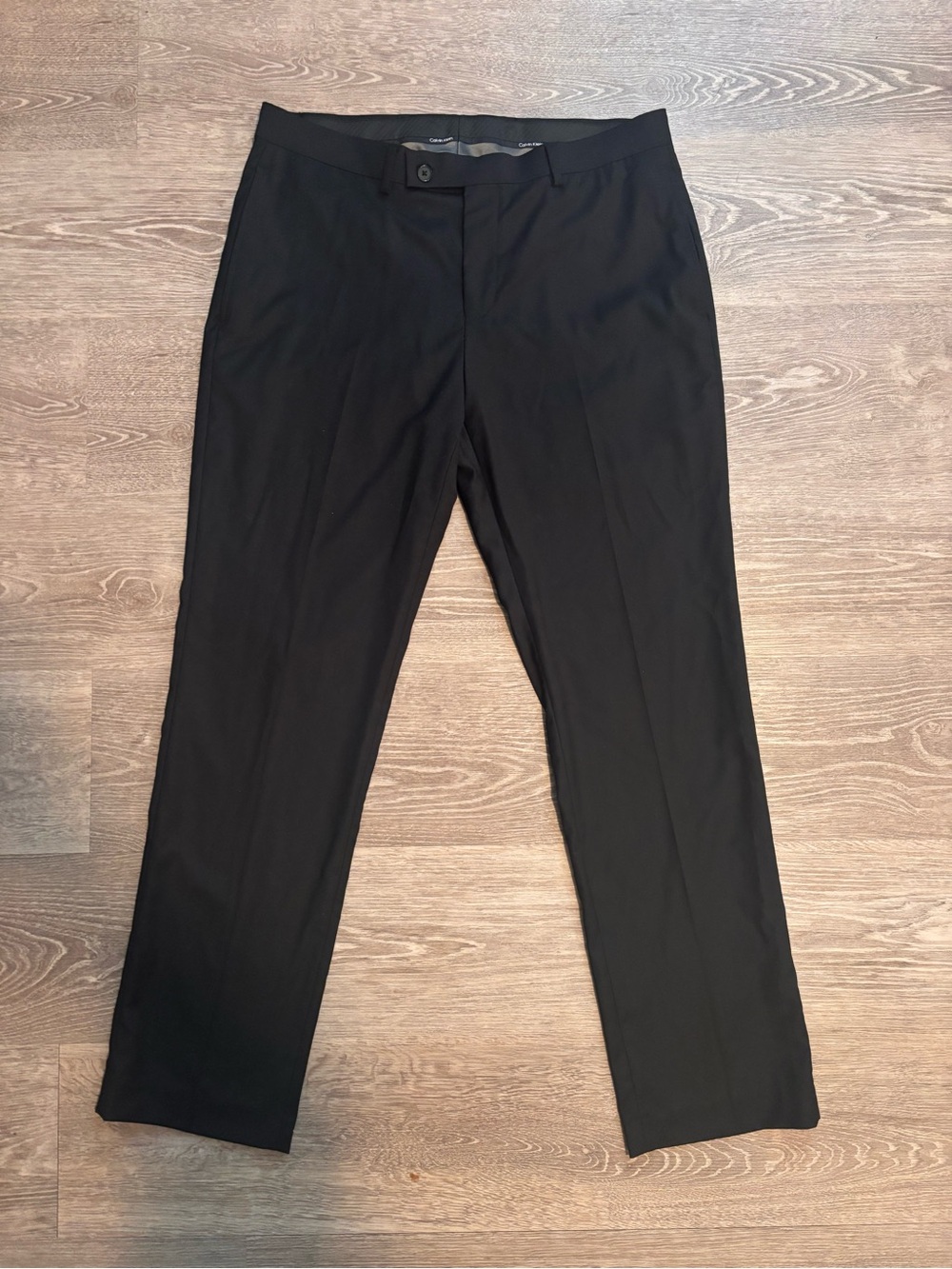 Calvin Klein Black Slim Fit Men's Dress Pants